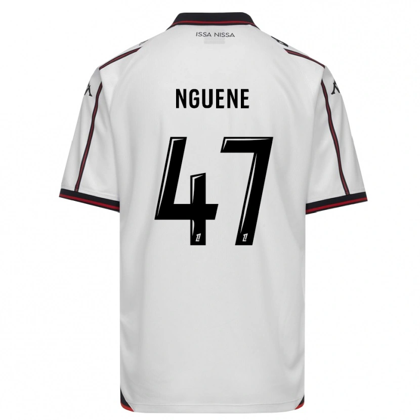 Danxen Donna Maglia Bernard Nguene #47 Nero Bianco Kit Gara Away 2026/27 Maglietta