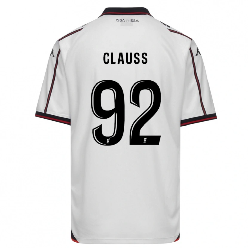 Danxen Donna Maglia Jonathan Clauss #92 Nero Bianco Kit Gara Away 2026/27 Maglietta