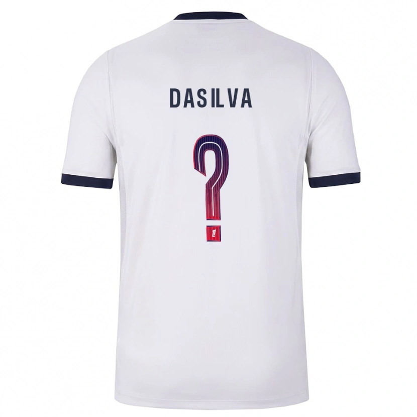 Danxen Donna Maglia Josué Dasilva #0 Bianco Nero Rosso Kit Gara Away 2026/27 Maglietta