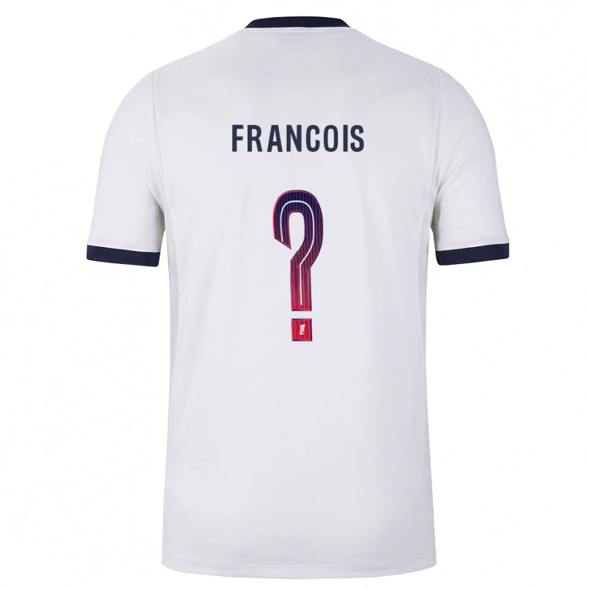 Danxen Donna Maglia Oriane Jean-Francois #0 Bianco Nero Rosso Kit Gara Away 2026/27 Maglietta