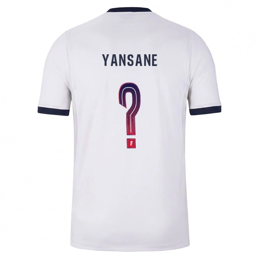 Danxen Donna Maglia Sekou Yansane #0 Bianco Nero Rosso Kit Gara Away 2026/27 Maglietta