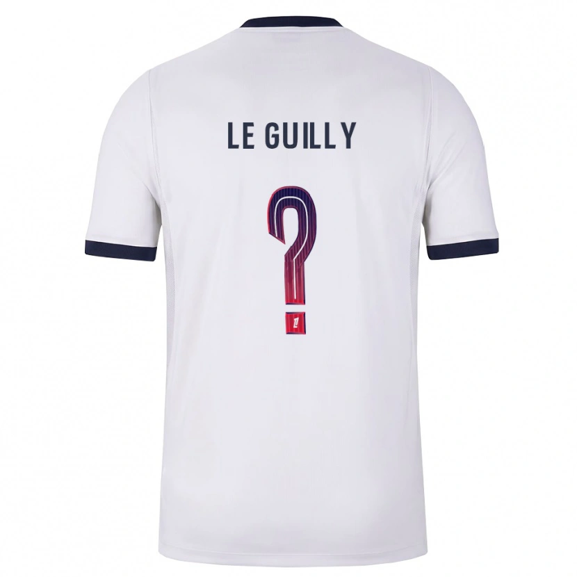 Danxen Donna Maglia Eden Le Guilly #0 Bianco Nero Rosso Kit Gara Away 2026/27 Maglietta