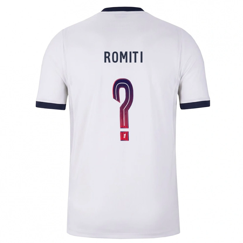 Danxen Donna Maglia Olivia Romiti #0 Bianco Nero Rosso Kit Gara Away 2026/27 Maglietta