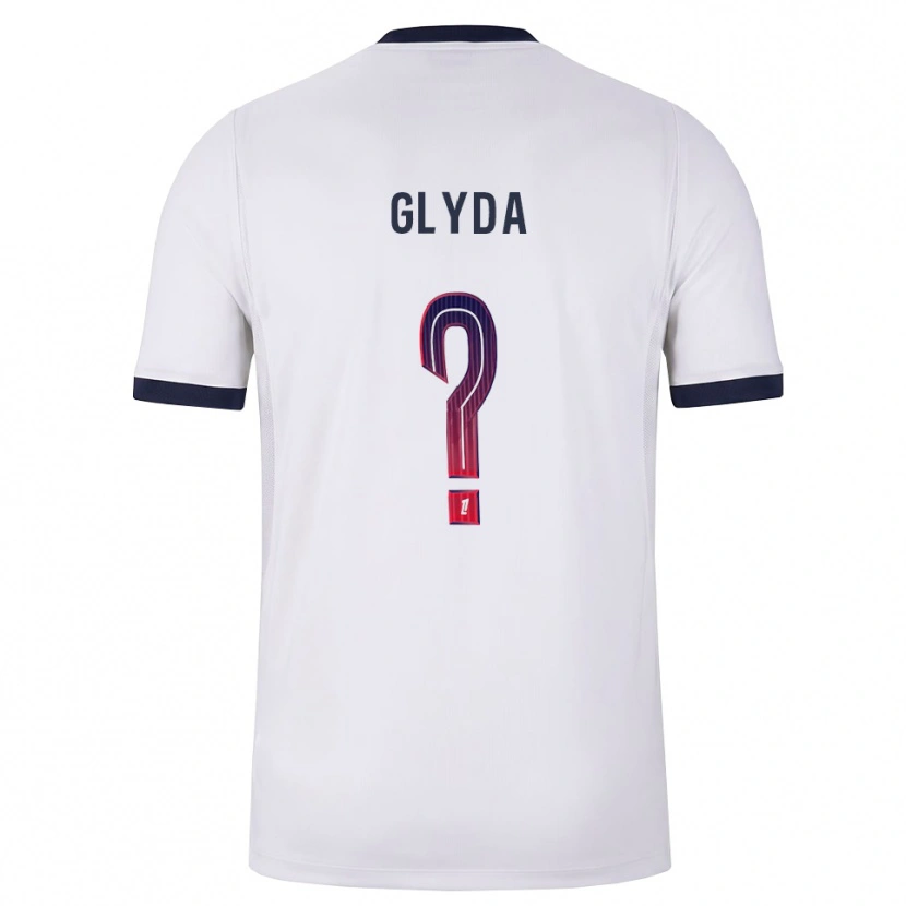 Danxen Donna Maglia Lilou Glyda #0 Bianco Nero Rosso Kit Gara Away 2026/27 Maglietta