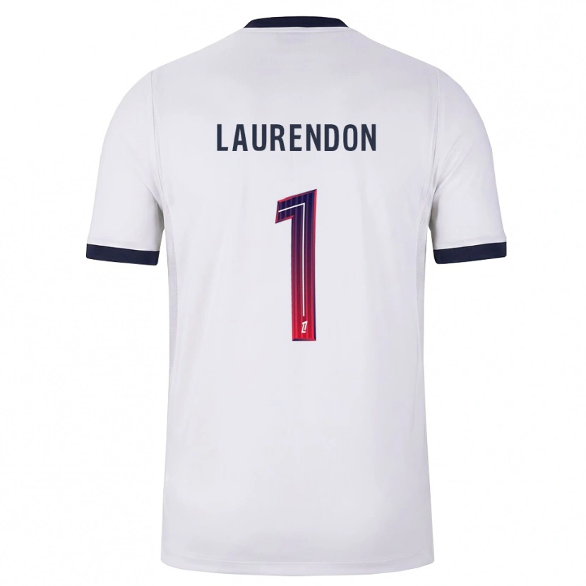 Danxen Donna Maglia Bilal Laurendon #1 Bianco Nero Rosso Kit Gara Away 2026/27 Maglietta