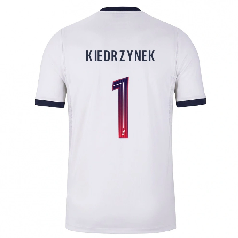 Danxen Donna Maglia Katarzyna Kiedrzynek #1 Bianco Nero Rosso Kit Gara Away 2026/27 Maglietta