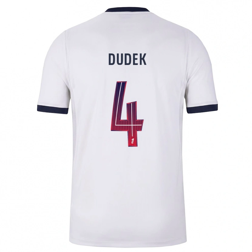 Danxen Donna Maglia Paulina Dudek #4 Bianco Nero Rosso Kit Gara Away 2026/27 Maglietta