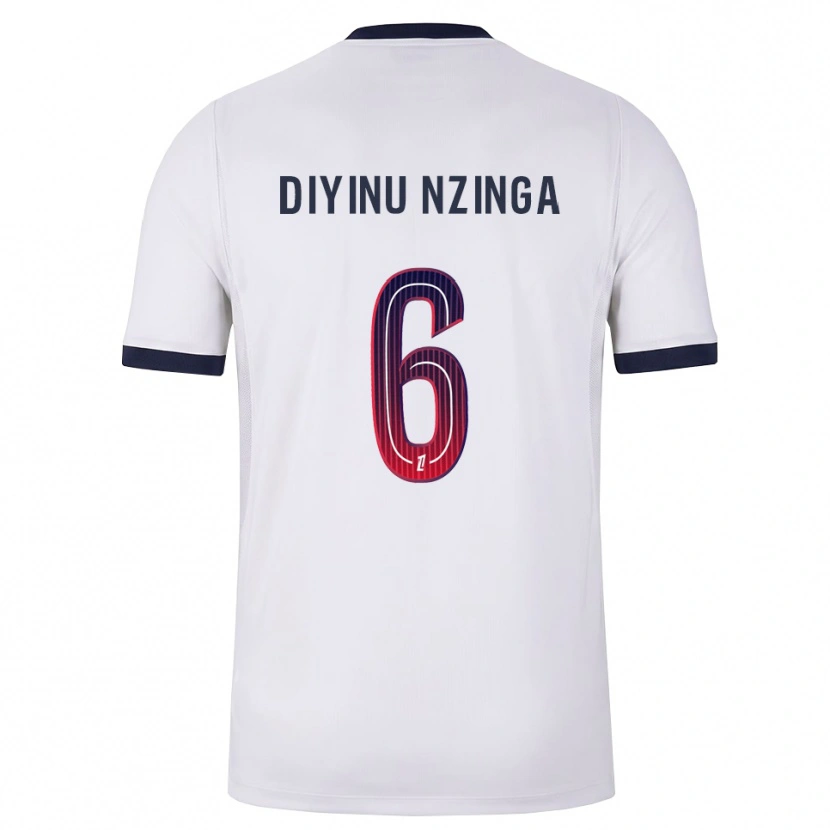 Danxen Donna Maglia Vainqueur Nzinga #6 Bianco Nero Rosso Kit Gara Away 2026/27 Maglietta