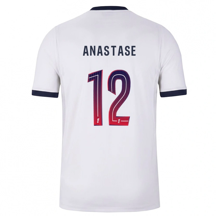 Danxen Donna Maglia Kenji Anastase #12 Bianco Nero Rosso Kit Gara Away 2026/27 Maglietta