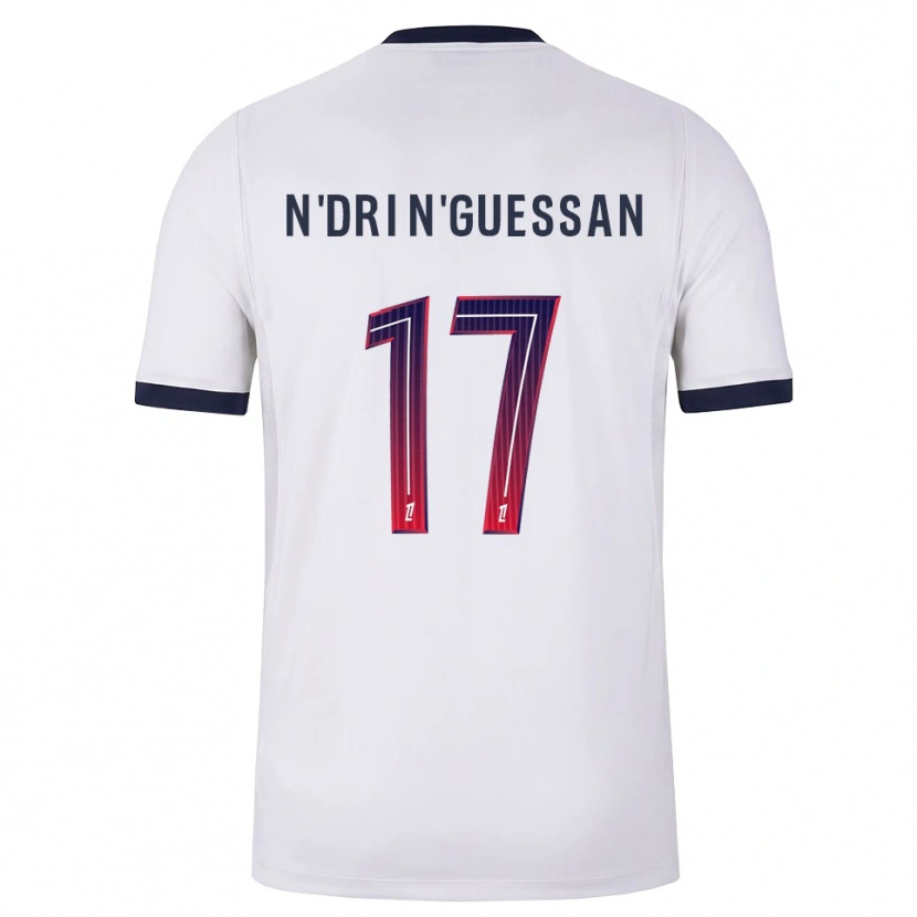 Danxen Donna Maglia Landry N'dri N'guessan #17 Bianco Nero Rosso Kit Gara Away 2026/27 Maglietta