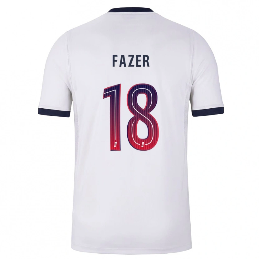 Danxen Donna Maglia Laurina Fazer #18 Bianco Nero Rosso Kit Gara Away 2026/27 Maglietta