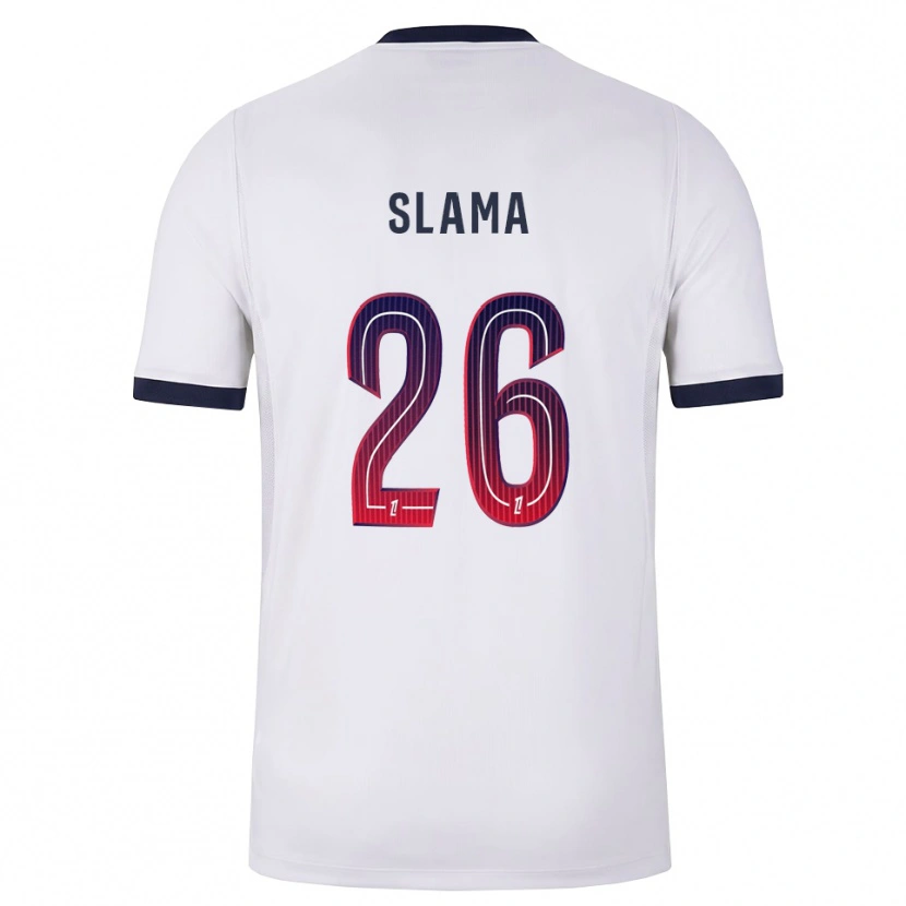 Danxen Donna Maglia Wassim Slama #26 Bianco Nero Rosso Kit Gara Away 2026/27 Maglietta