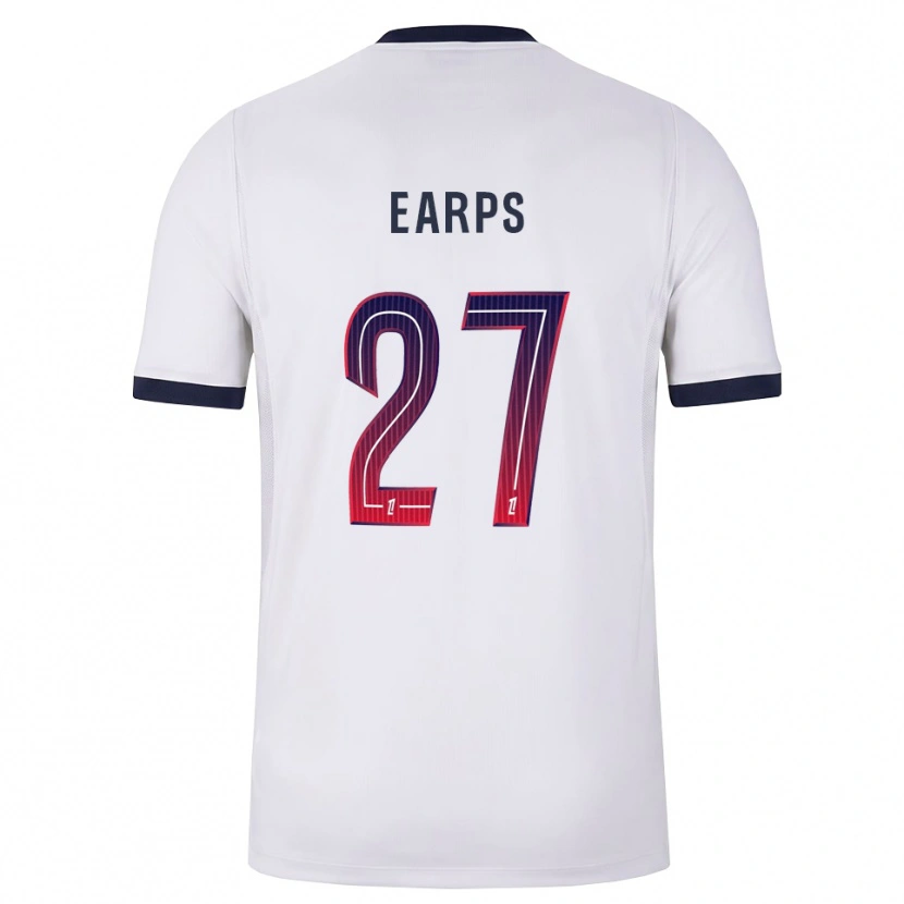 Danxen Donna Maglia Mary Earps #27 Bianco Nero Rosso Kit Gara Away 2026/27 Maglietta