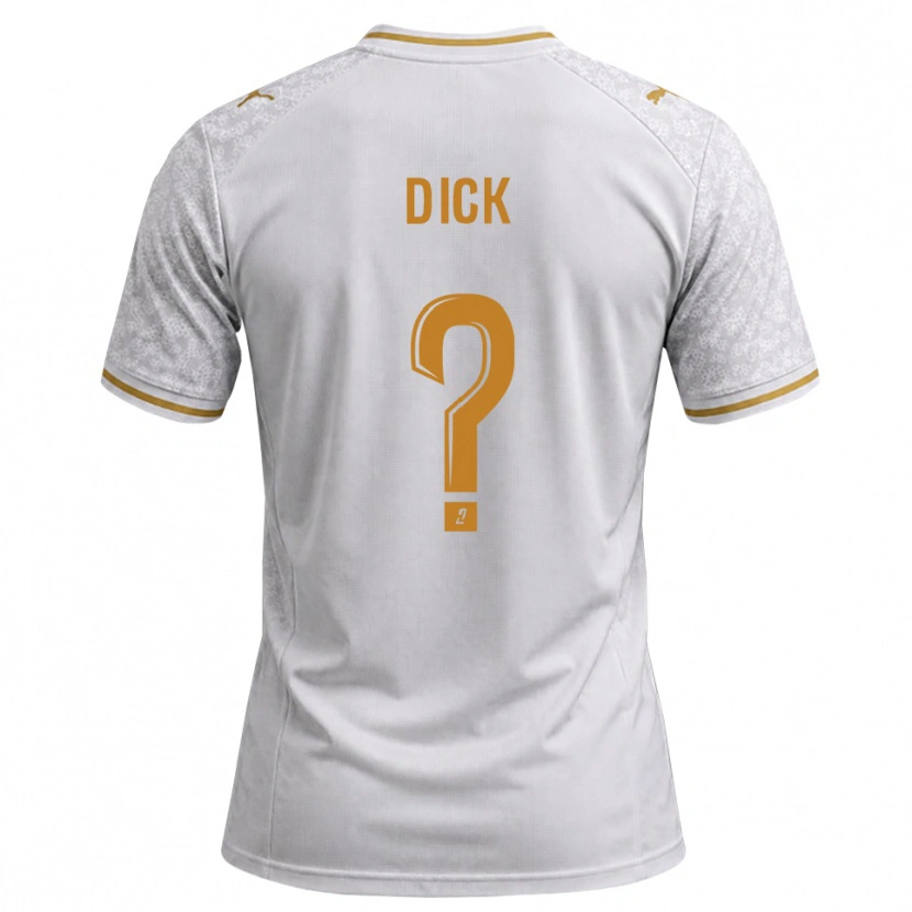 Danxen Donna Maglia Livingstone Dick #0 Bianco Grigio Goldenrod Kit Gara Away 2026/27 Maglietta