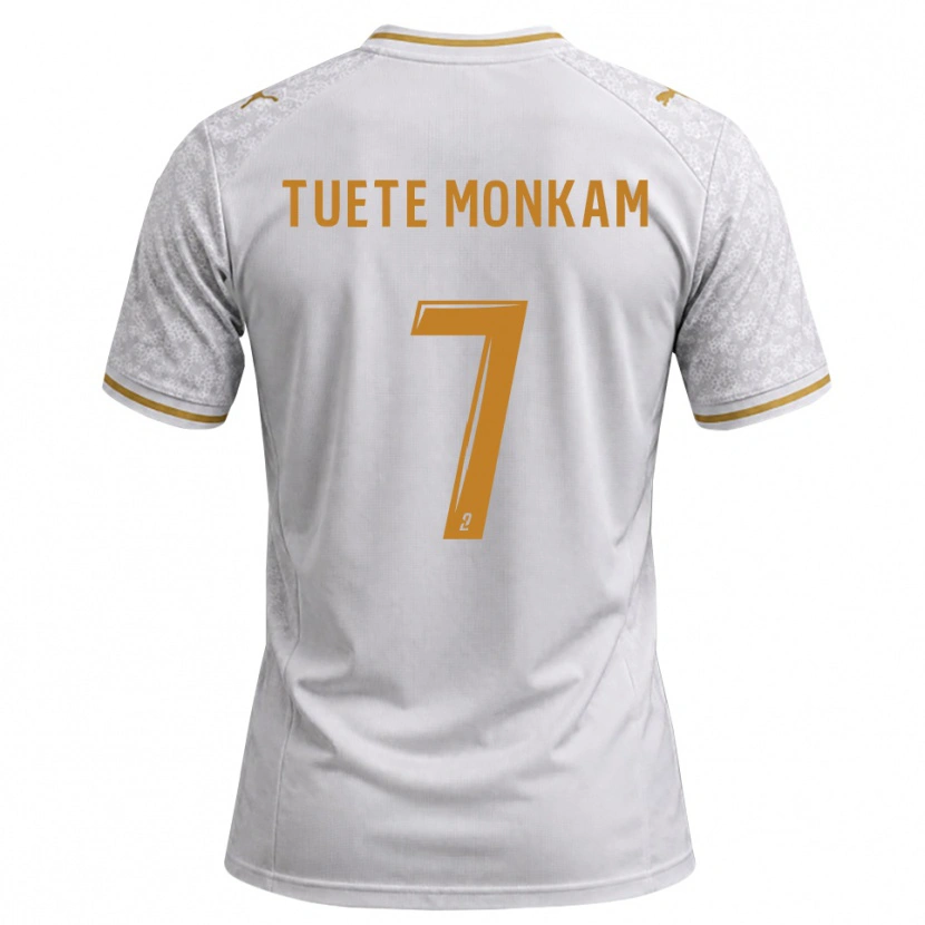 Danxen Donna Maglia Malcolm Tuete Monkam #7 Bianco Grigio Goldenrod Kit Gara Away 2026/27 Maglietta