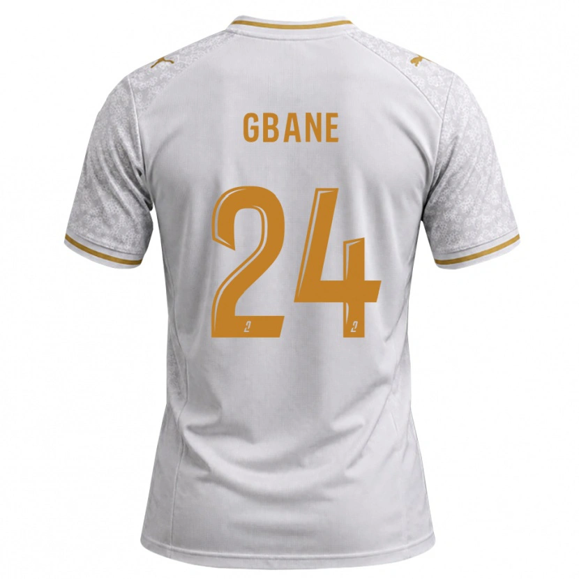 Danxen Donna Maglia Mory Gbane #24 Bianco Grigio Goldenrod Kit Gara Away 2026/27 Maglietta