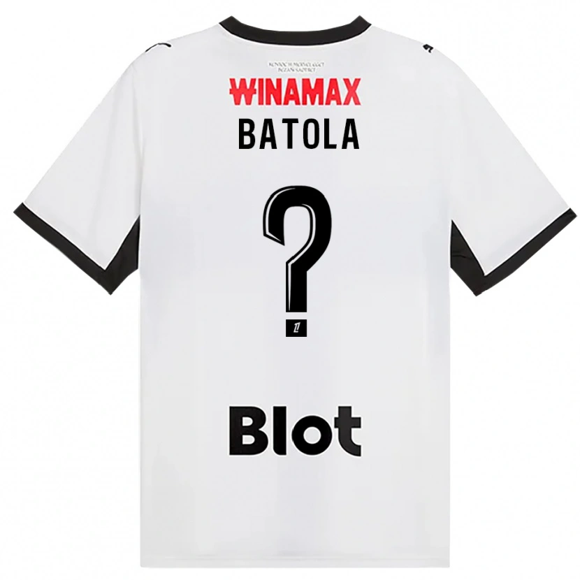 Danxen Donna Maglia Yann Batola #0 Nero Bianco Rosso Kit Gara Away 2026/27 Maglietta