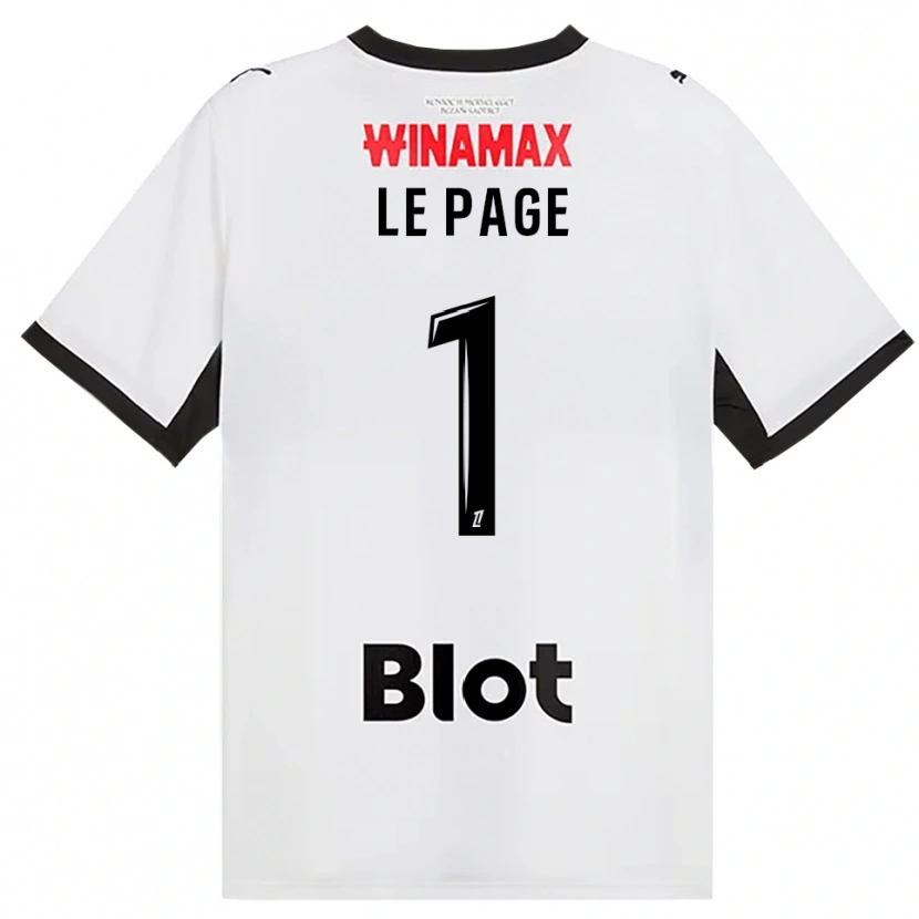 Danxen Donna Maglia Noé Le Page #1 Nero Bianco Rosso Kit Gara Away 2026/27 Maglietta