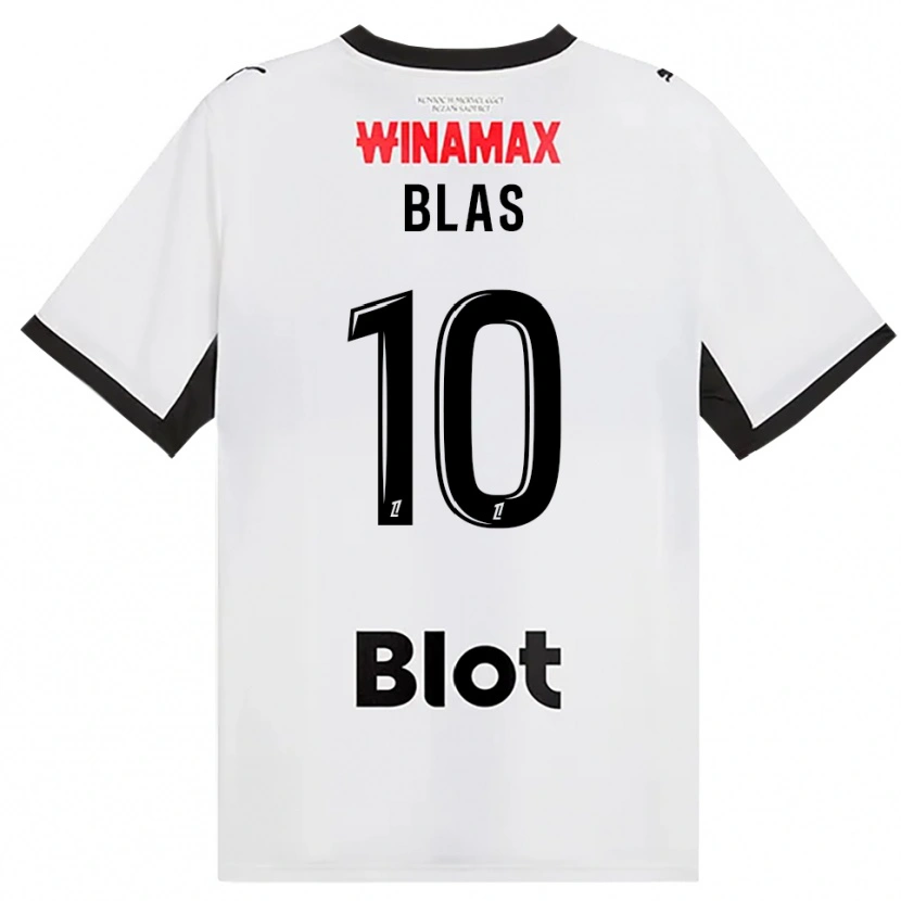 Danxen Donna Maglia Ludovic Blas #10 Nero Bianco Rosso Kit Gara Away 2026/27 Maglietta
