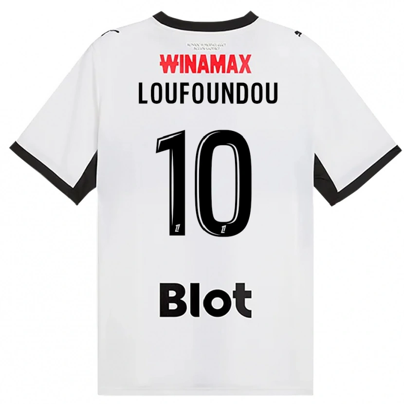Danxen Donna Maglia Noah Loufoundou #10 Nero Bianco Rosso Kit Gara Away 2026/27 Maglietta