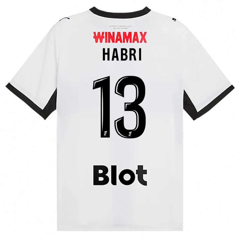 Danxen Donna Maglia Issa Habri #13 Nero Bianco Rosso Kit Gara Away 2026/27 Maglietta