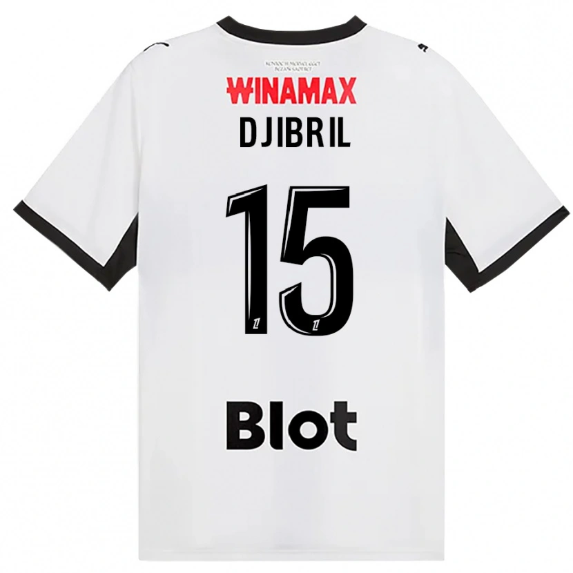 Danxen Donna Maglia Djibril Diallo #15 Nero Bianco Rosso Kit Gara Away 2026/27 Maglietta