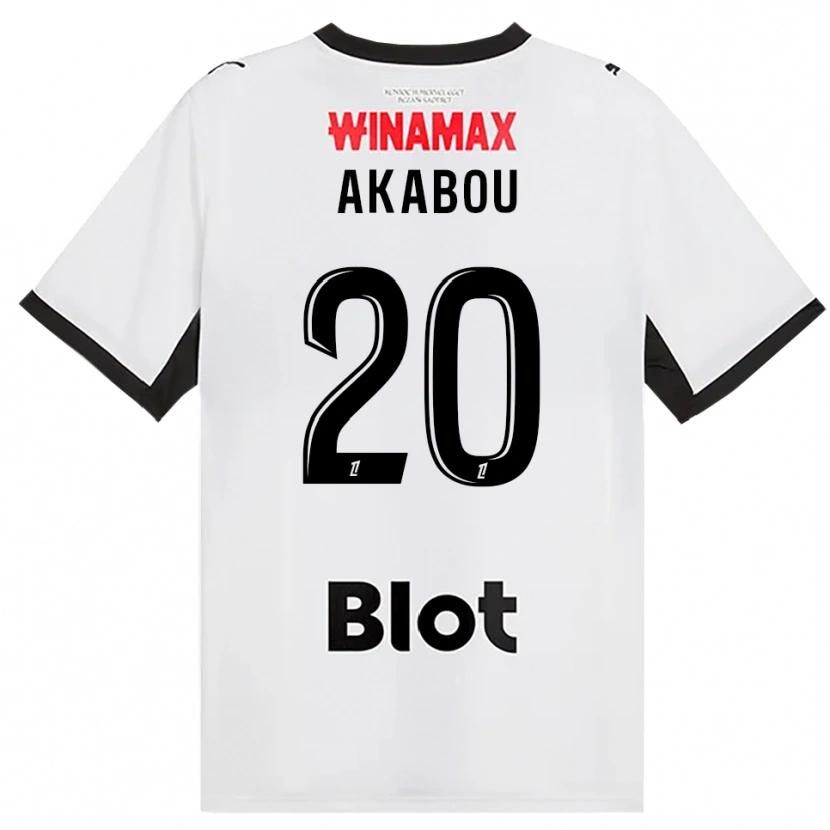 Danxen Donna Maglia Ayoub Akabou #20 Nero Bianco Rosso Kit Gara Away 2026/27 Maglietta