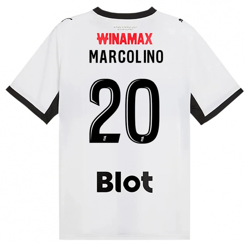Danxen Donna Maglia Henrick Do Marcolino #20 Nero Bianco Rosso Kit Gara Away 2026/27 Maglietta