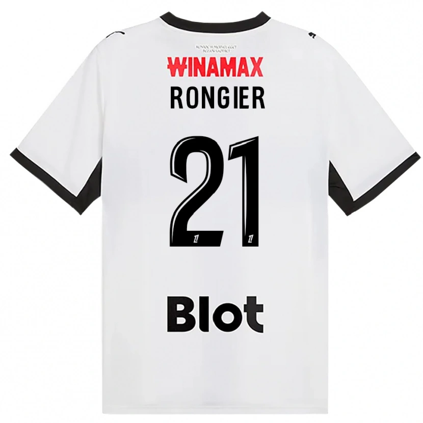 Danxen Donna Maglia Valentin Rongier #21 Nero Bianco Rosso Kit Gara Away 2026/27 Maglietta