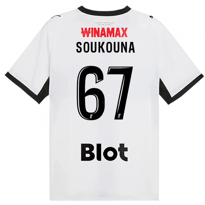 Danxen Donna Maglia Isiaka Soukouna #67 Nero Bianco Rosso Kit Gara Away 2026/27 Maglietta