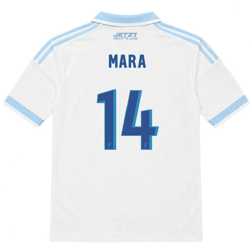 Danxen Donna Maglia Sékou Mara #14 Azzurro Chiaro Bianco Rosso Kit Gara Away 2026/27 Maglietta