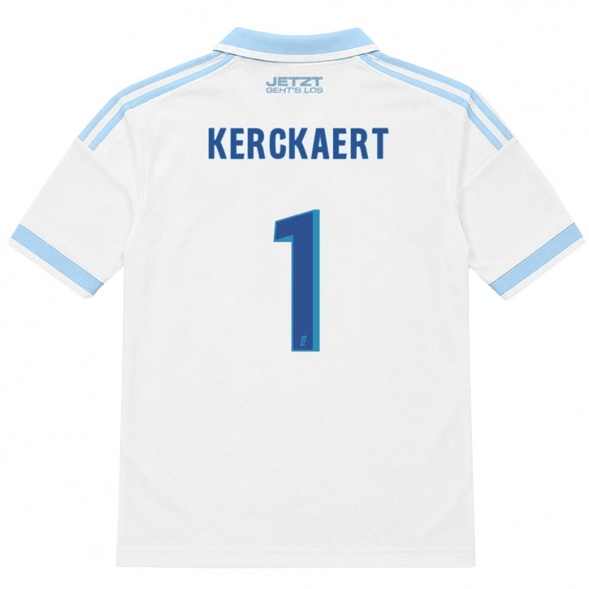Danxen Donna Maglia Gabriel Kerckaert #1 Azzurro Chiaro Bianco Rosso Kit Gara Away 2026/27 Maglietta