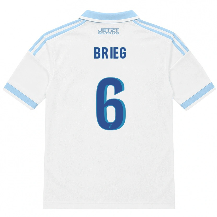 Danxen Donna Maglia Redouan Brieg #6 Azzurro Chiaro Bianco Rosso Kit Gara Away 2026/27 Maglietta