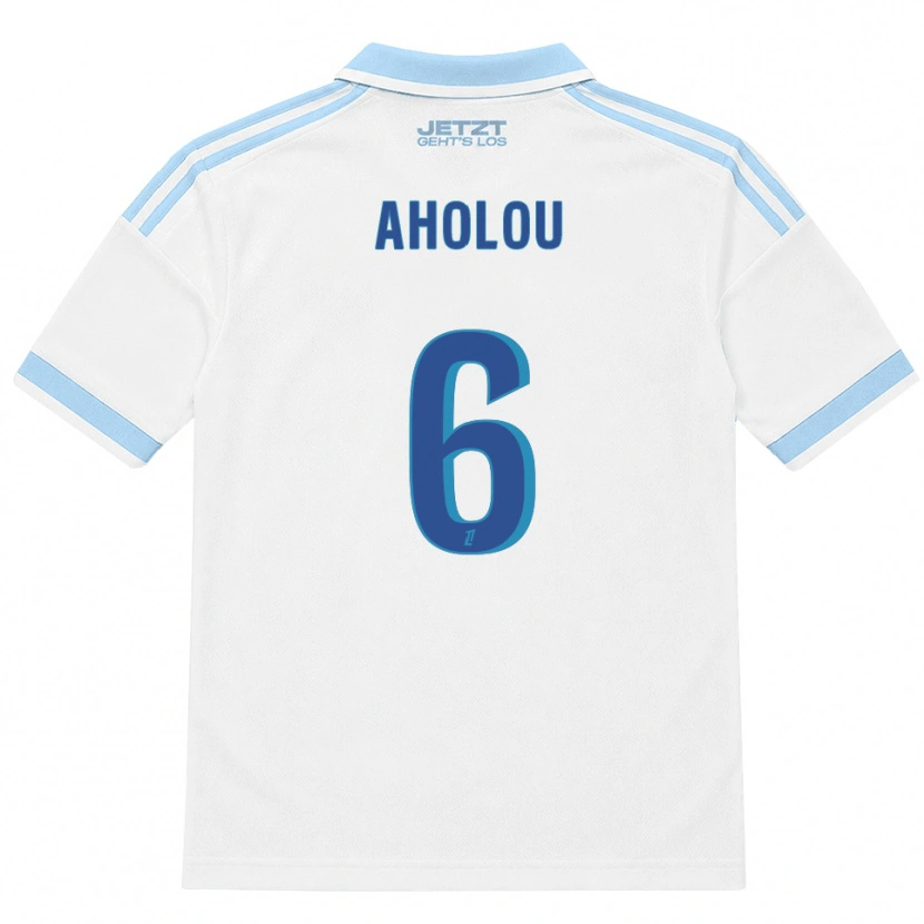 Danxen Donna Maglia Jean-Eudes Aholou #6 Azzurro Chiaro Bianco Rosso Kit Gara Away 2026/27 Maglietta