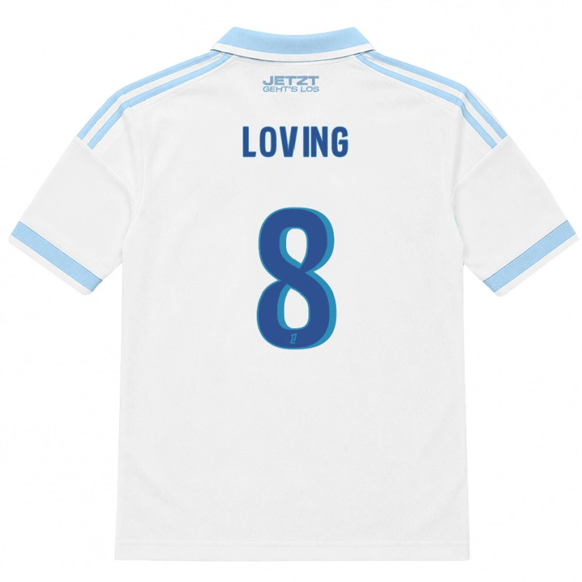 Danxen Donna Maglia Emma Loving #8 Azzurro Chiaro Bianco Rosso Kit Gara Away 2026/27 Maglietta