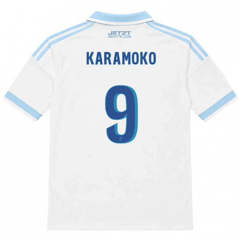 Danxen Donna Maglia Isaac Karamoko #9 Azzurro Chiaro Bianco Rosso Kit Gara Away 2026/27 Maglietta