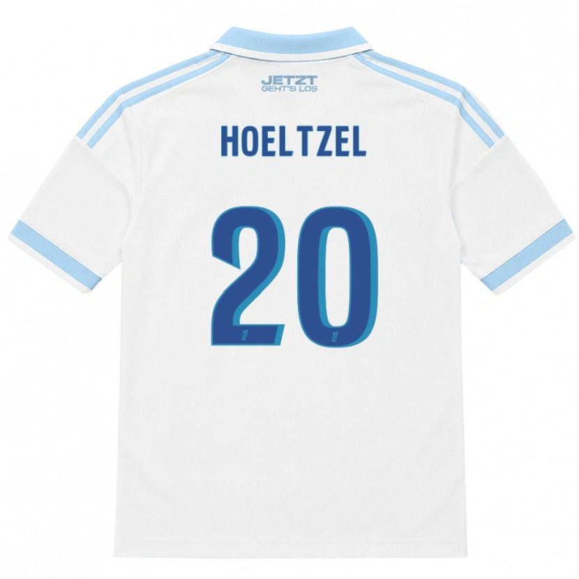 Danxen Donna Maglia Mégane Hoeltzel #20 Azzurro Chiaro Bianco Rosso Kit Gara Away 2026/27 Maglietta