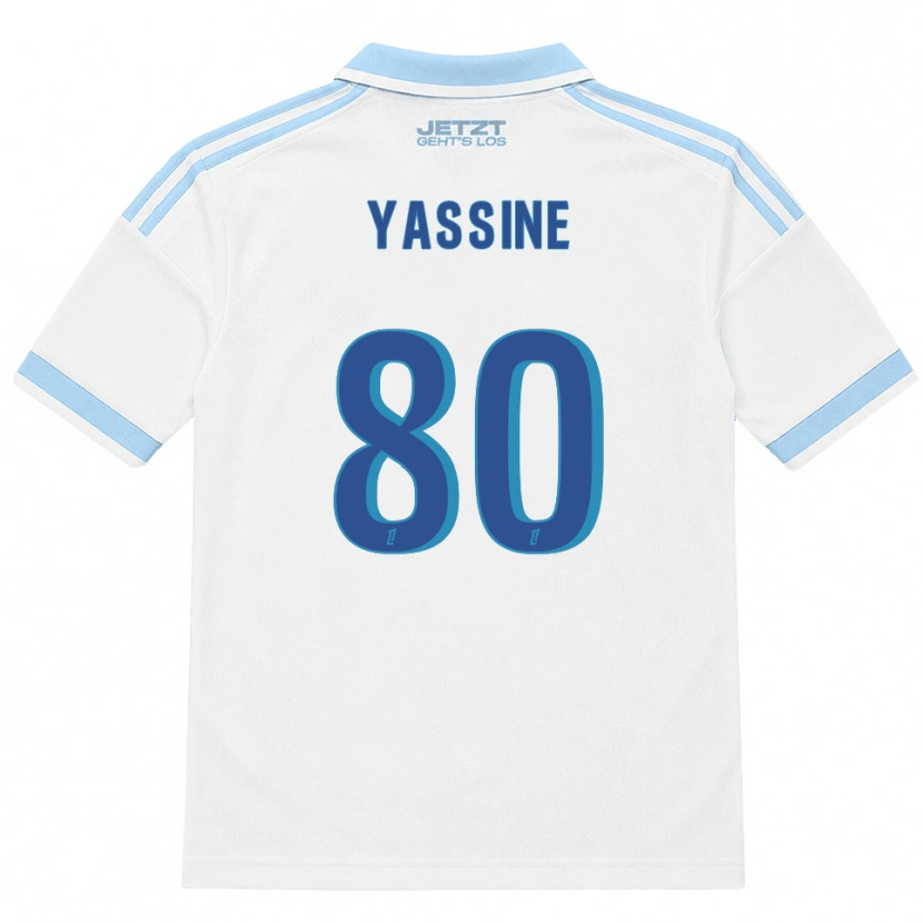Danxen Donna Maglia Gessime Yassine #80 Azzurro Chiaro Bianco Rosso Kit Gara Away 2026/27 Maglietta