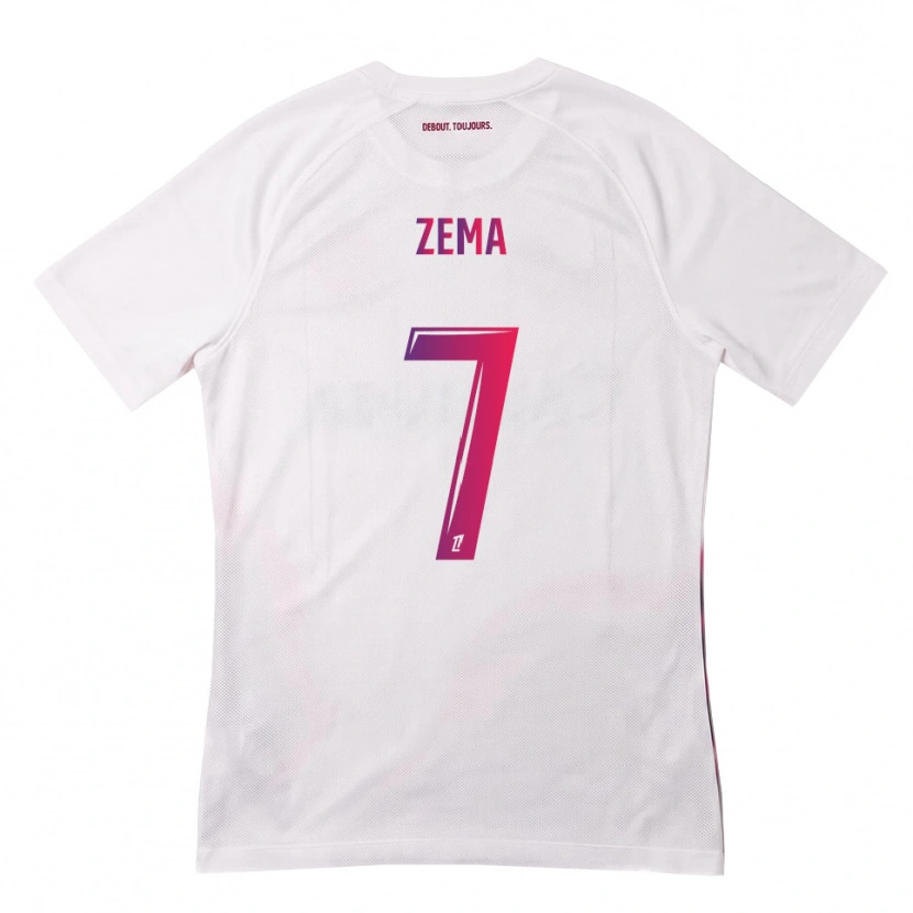 Danxen Donna Maglia Darris Zema #7 Bianco Rosa Viola Kit Gara Away 2026/27 Maglietta