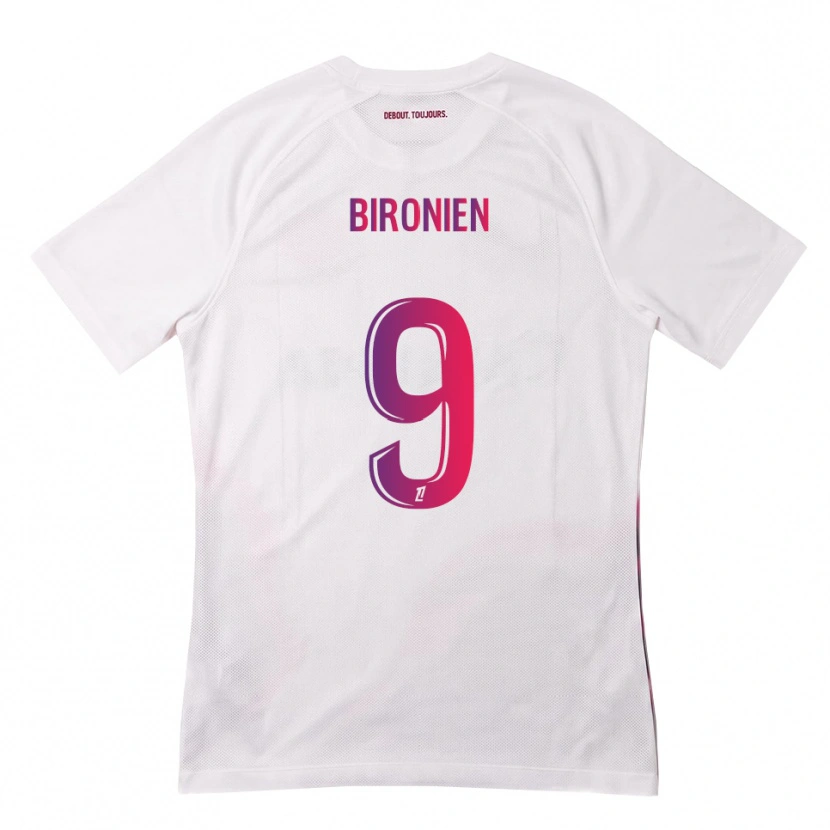 Danxen Donna Maglia Mymithye Bironien #9 Bianco Rosa Viola Kit Gara Away 2026/27 Maglietta