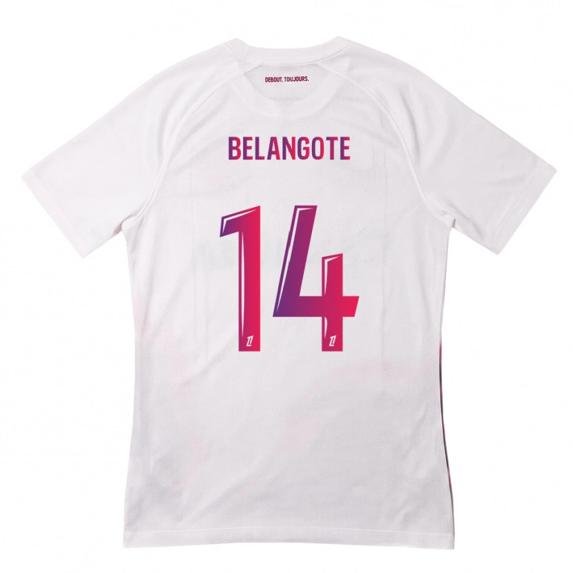 Danxen Donna Maglia Aël Belangote #14 Bianco Rosa Viola Kit Gara Away 2026/27 Maglietta