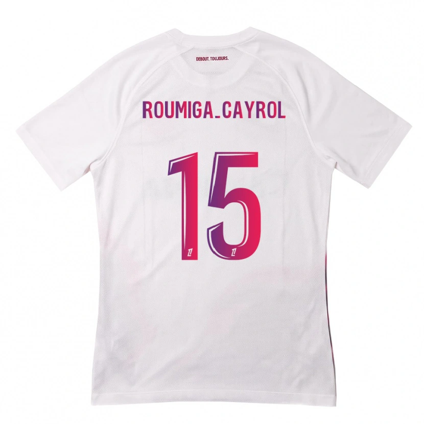Danxen Donna Maglia Sonia Roumiga-Cayrol #15 Bianco Rosa Viola Kit Gara Away 2026/27 Maglietta