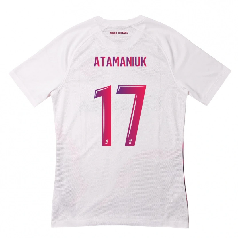 Danxen Donna Maglia Alexandra Atamaniuk #17 Bianco Rosa Viola Kit Gara Away 2026/27 Maglietta