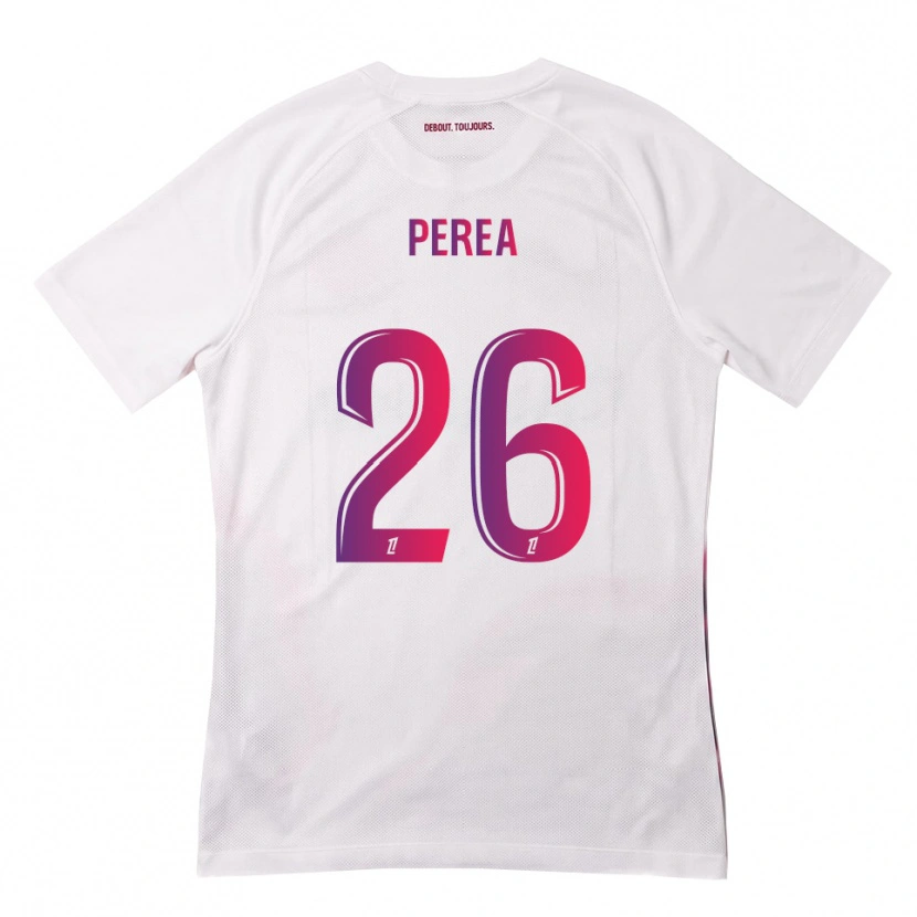 Danxen Donna Maglia Marine Perea #26 Bianco Rosa Viola Kit Gara Away 2026/27 Maglietta