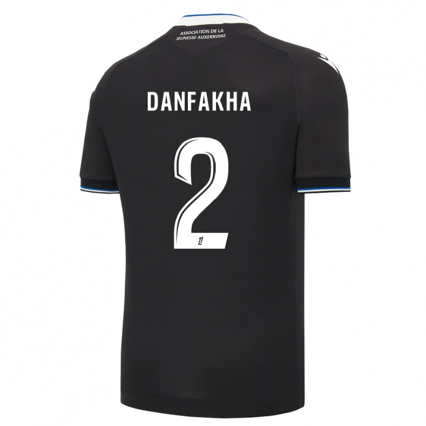 Danxen Donna Maglia Salimou Danfakha #2 Nero Blu Bianco Kit Gara Away 2026/27 Maglietta