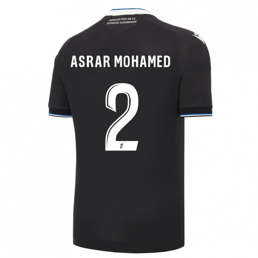 Danxen Donna Maglia El Asrar Mohamed #2 Nero Blu Bianco Kit Gara Away 2026/27 Maglietta