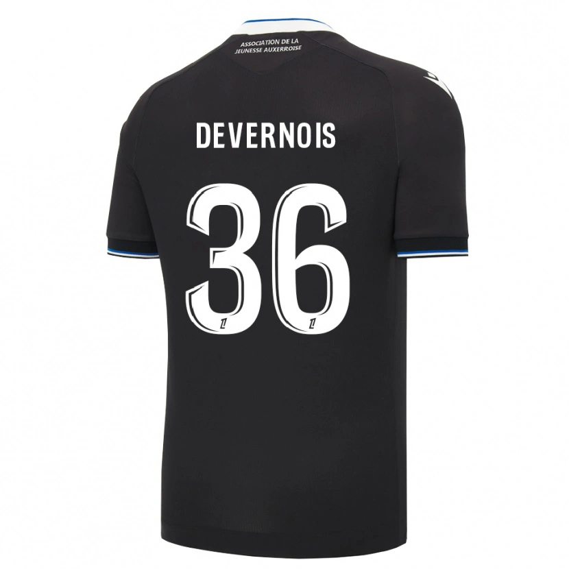 Danxen Donna Maglia Tidiane Devernois #36 Nero Blu Bianco Kit Gara Away 2026/27 Maglietta