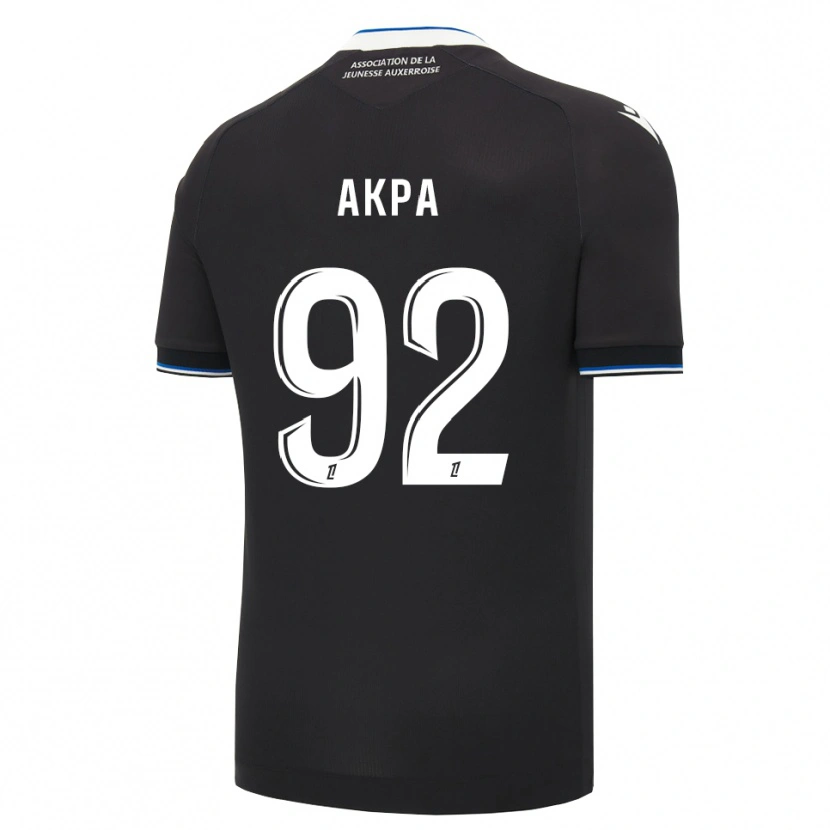 Danxen Donna Maglia Clément Akpa #92 Nero Blu Bianco Kit Gara Away 2026/27 Maglietta