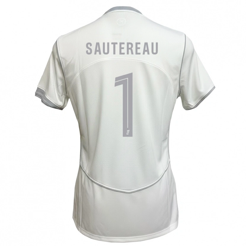 Danxen Donna Maglia Enzo Sautereau #1 Bianco Grigio Kit Gara Away 2026/27 Maglietta