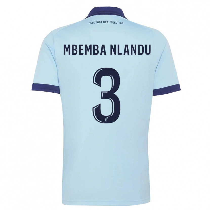 Danxen Donna Maglia Emmanuel Mbemba #3 Blu Fiordaliso Nero Kit Gara Away 2026/27 Maglietta